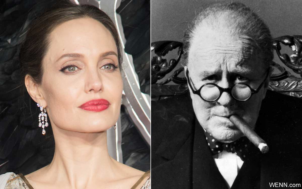 アンジェリーナ・ジョリーと、ウィンストン・チャーチル