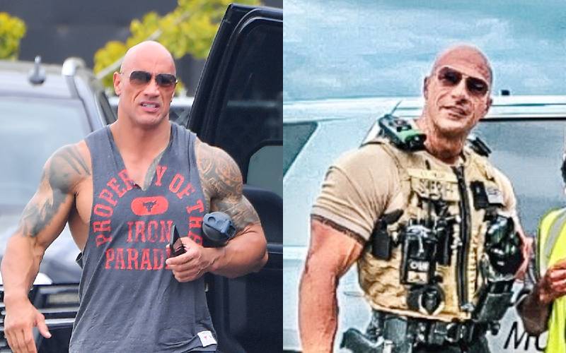 左がドウェイン・ジョンソン、右が今回話題となっているエリック・フィールズさん WENN.com, @MorganSheriffOffice / Facebook