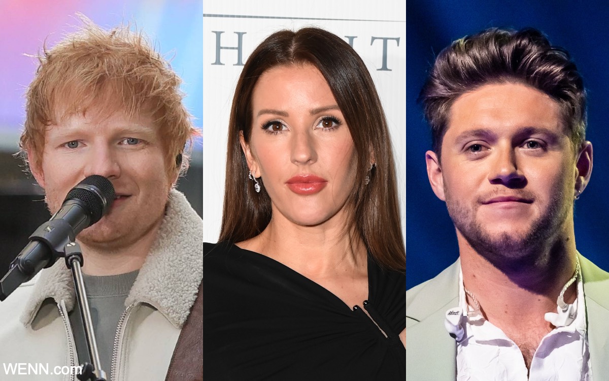 左からエド・シーラン、エリー・ゴールディング、ナイル・ホーラン Photo: Jonathan Hordle/ITV/Shutterstock, Brian J Ritchie/Hotsauce/Shutterstock
