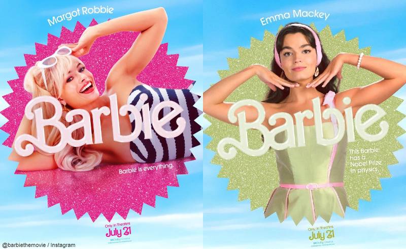 意外と似ていない(?)マーゴットとエマ @barbiethemovie / Instagram