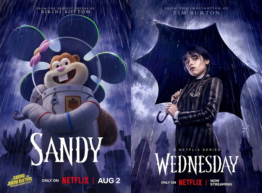 Netflix映画『サンディ・チークスのビキニタウン救出大作戦』8月2日(金)世界独占配信/「ウェンズデー」シーズン1:独占配信中、シーズン2:近日独占配信